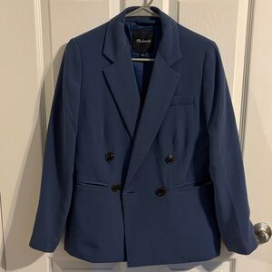 NWOT Madewell Slate Blue Blazer 2P